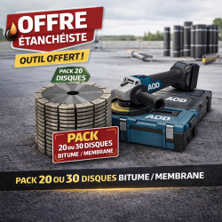 Offre Maçons AOD : disques diamant béton + outil offert