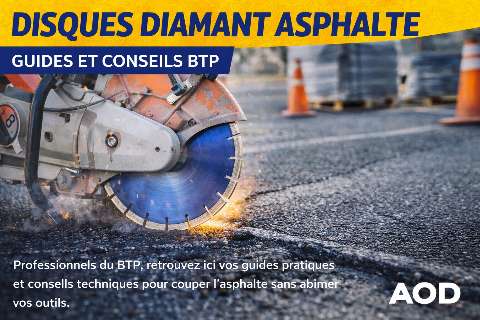 Disques diamant asphalte & enrobé