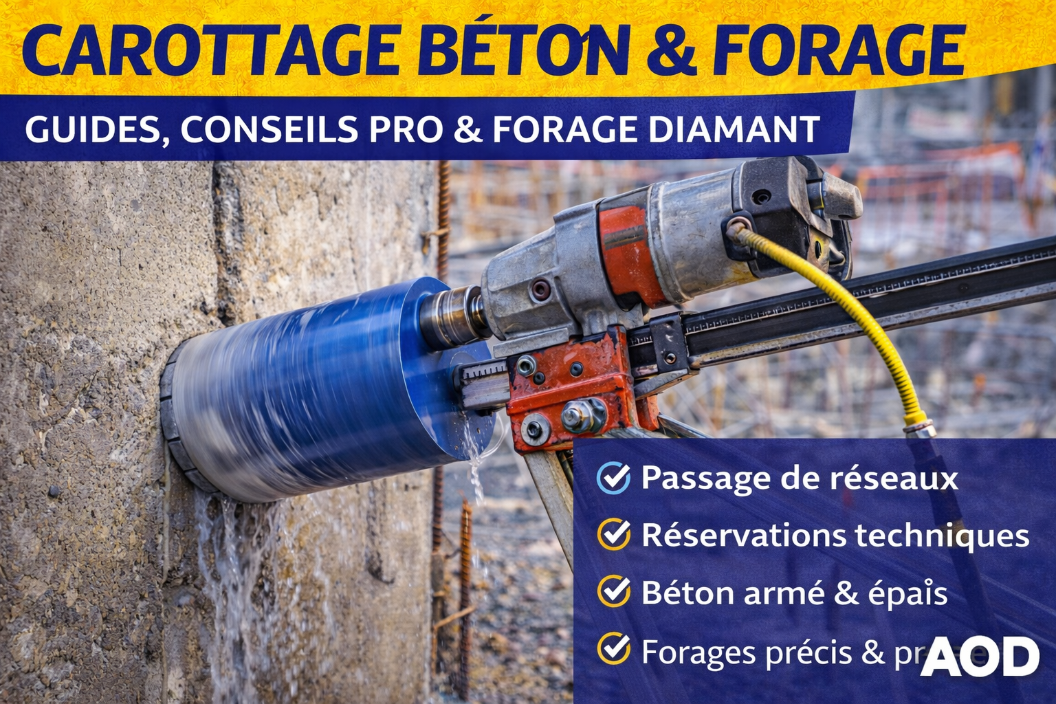 Carottage béton & forage