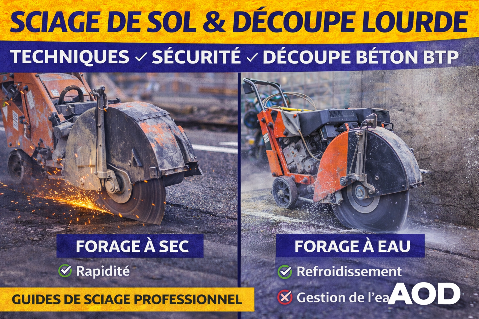 Sciage de sol & découpe lourde