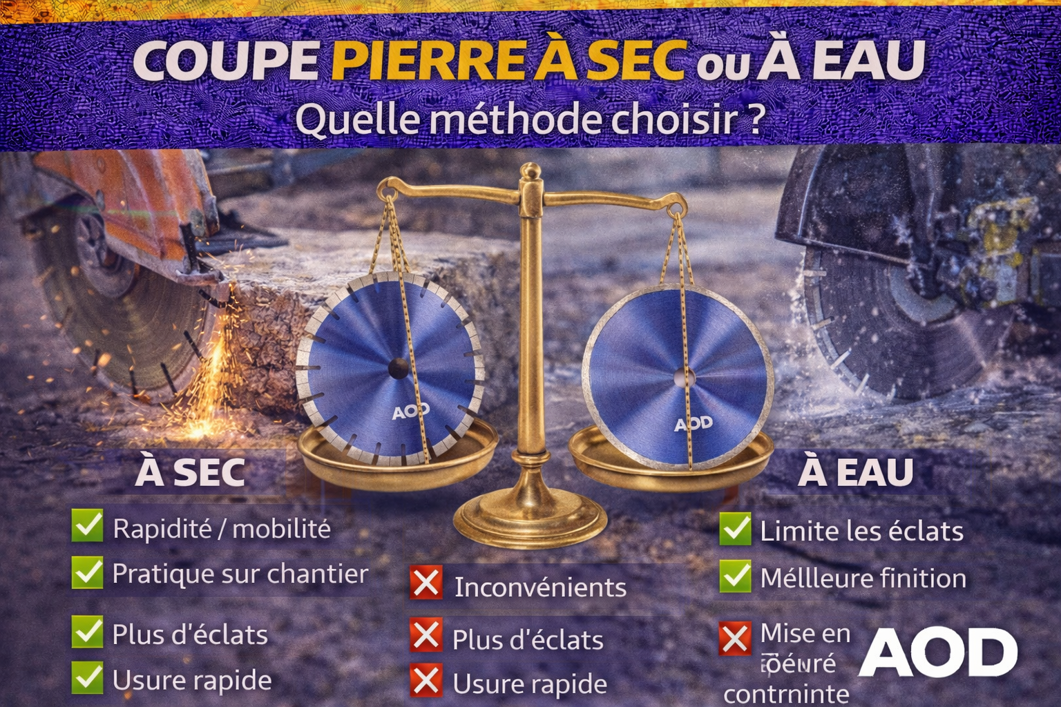 Coupe pierre à sec ou à eau : quelle méthode choisir ?