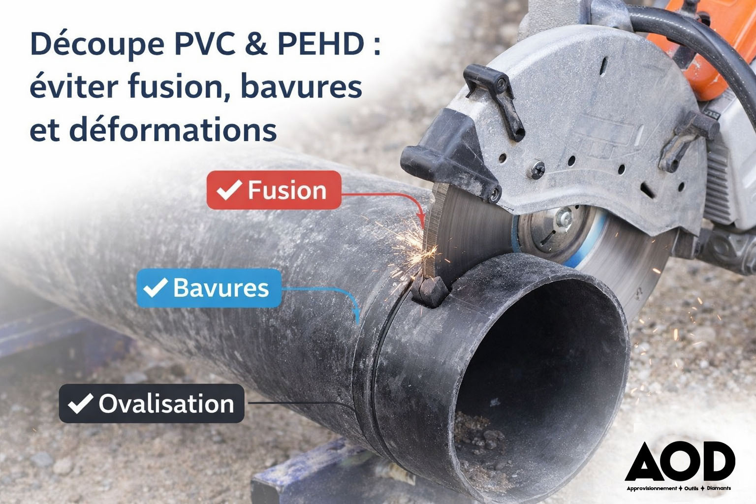 Découpe PVC & PEHD : comment éviter la fusion, les bavures et les déformations