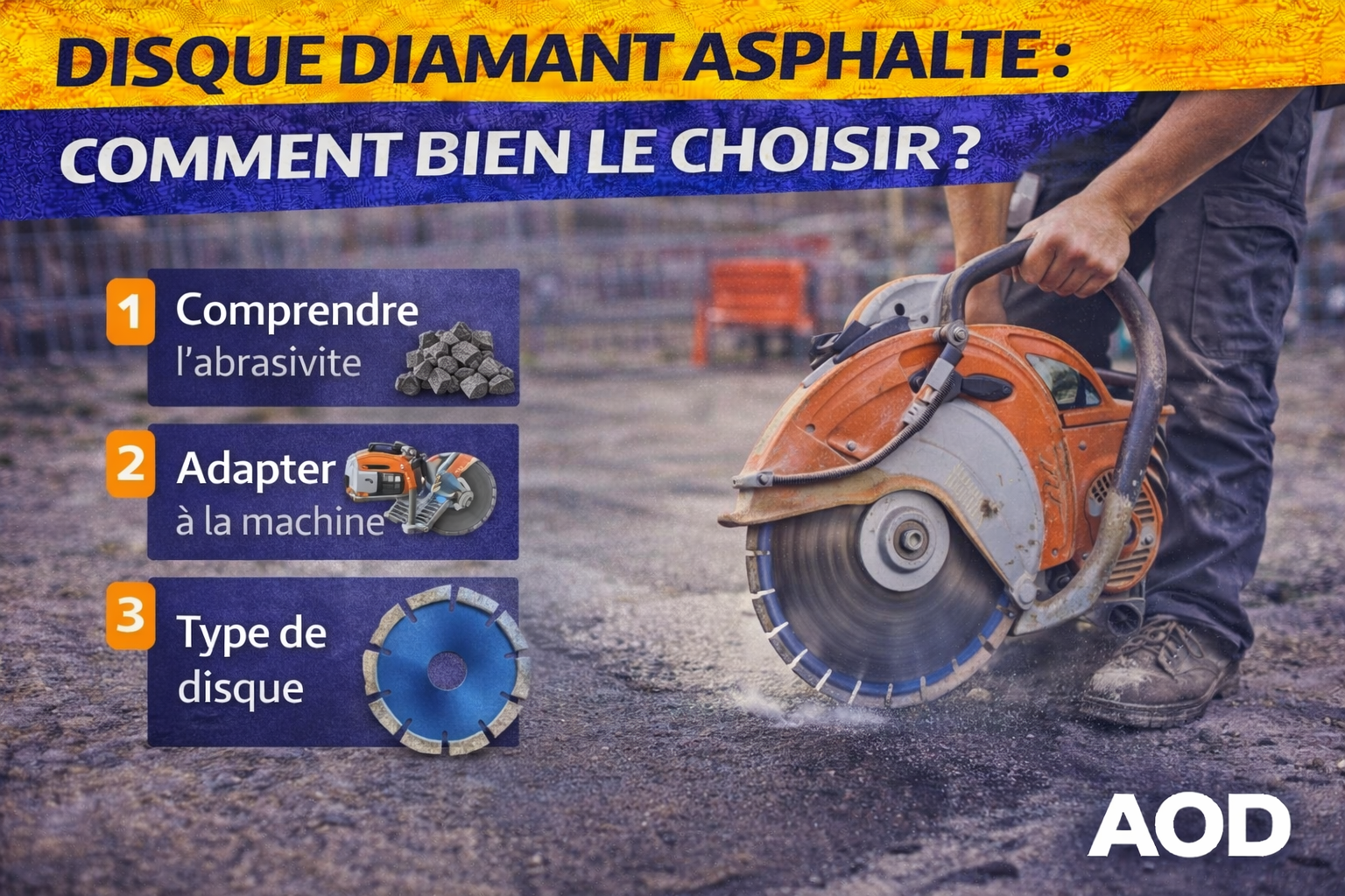 Disque diamant asphalte : comment bien le choisir ?