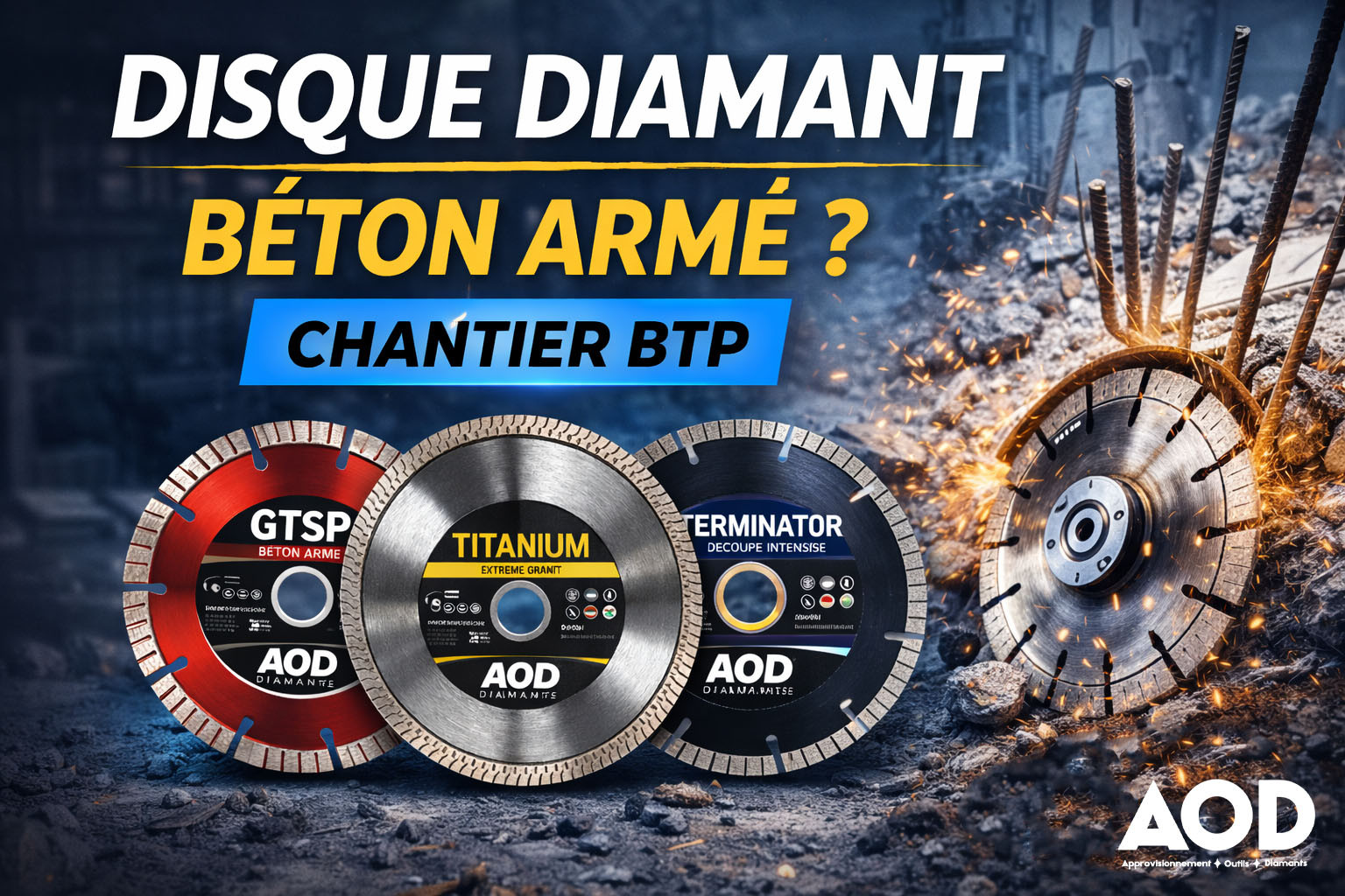 Quel disque diamant choisir pour couper du béton armé ? (Guide chantier)