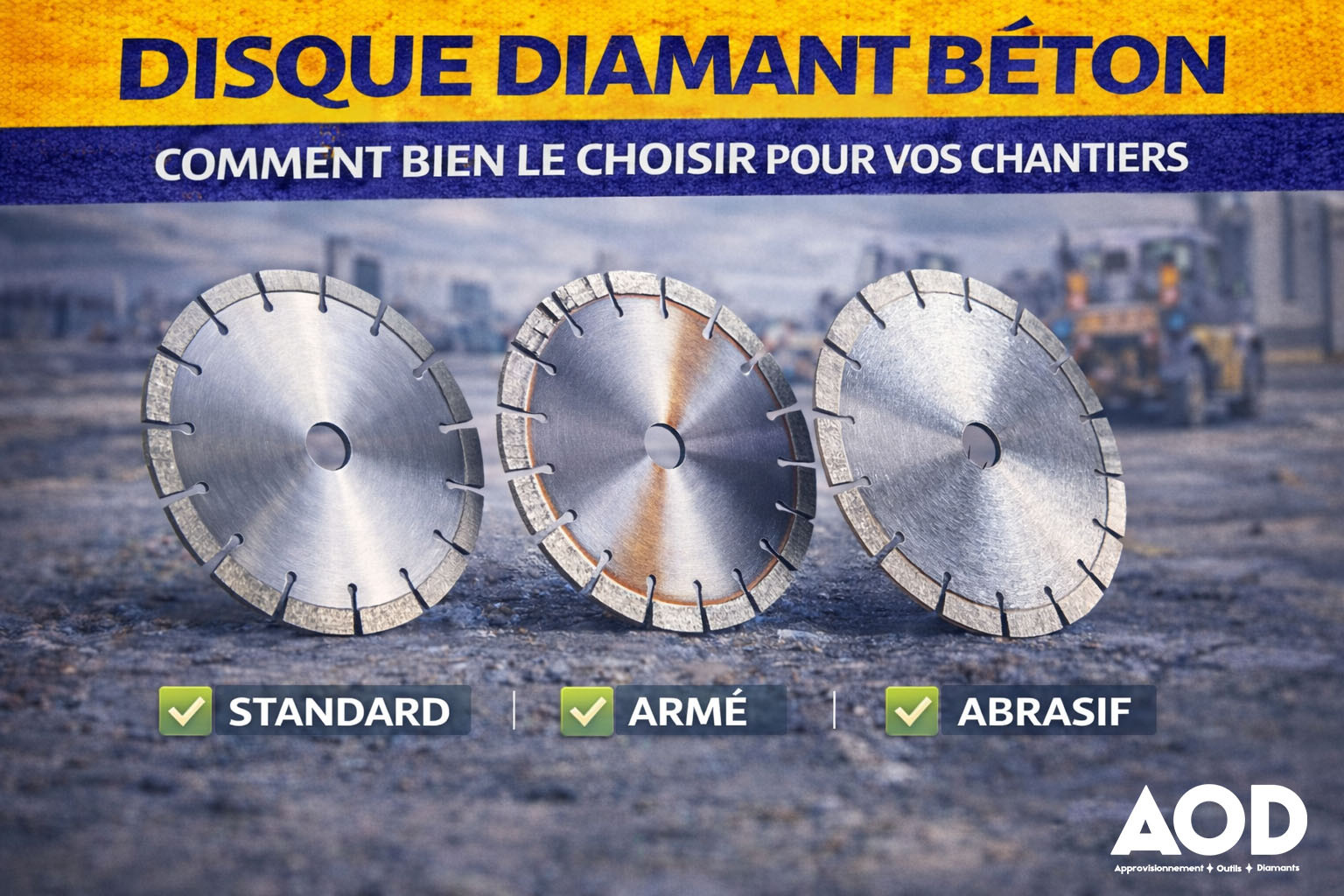 Disque diamant béton : comment bien le choisir pour vos chantiers