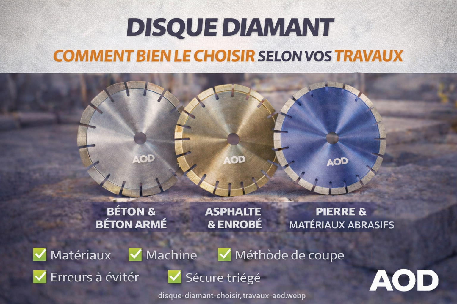 Disque diamant : comment bien le choisir selon vos travaux