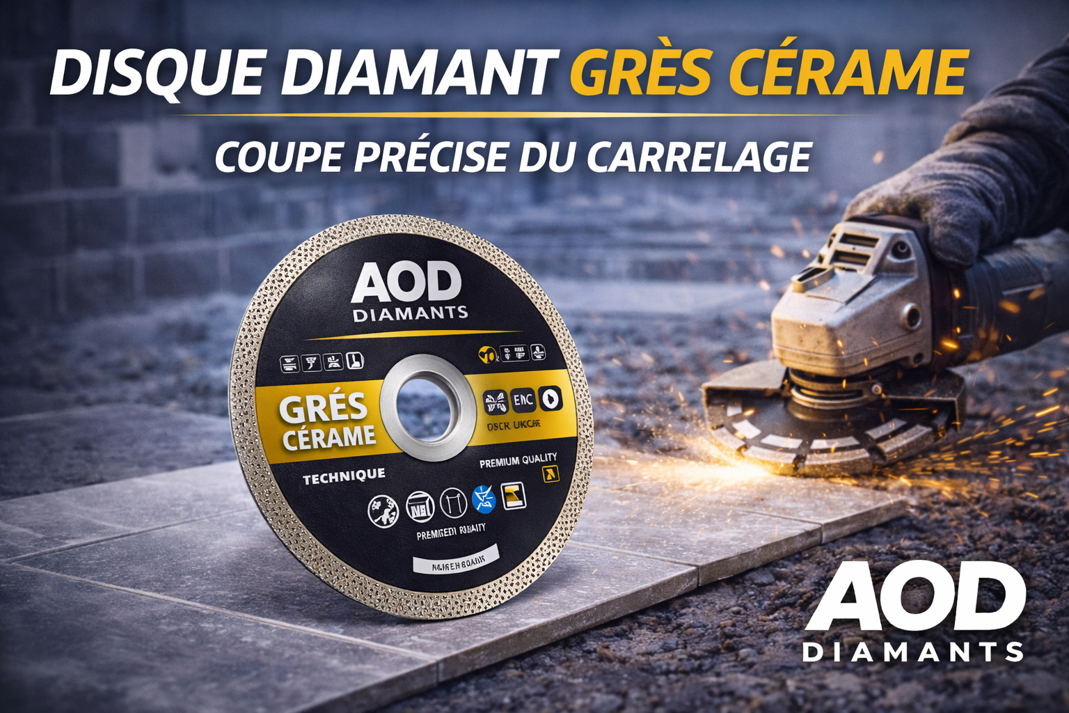 Disque diamant grès cérame : la solution pour une coupe nette du carrelage