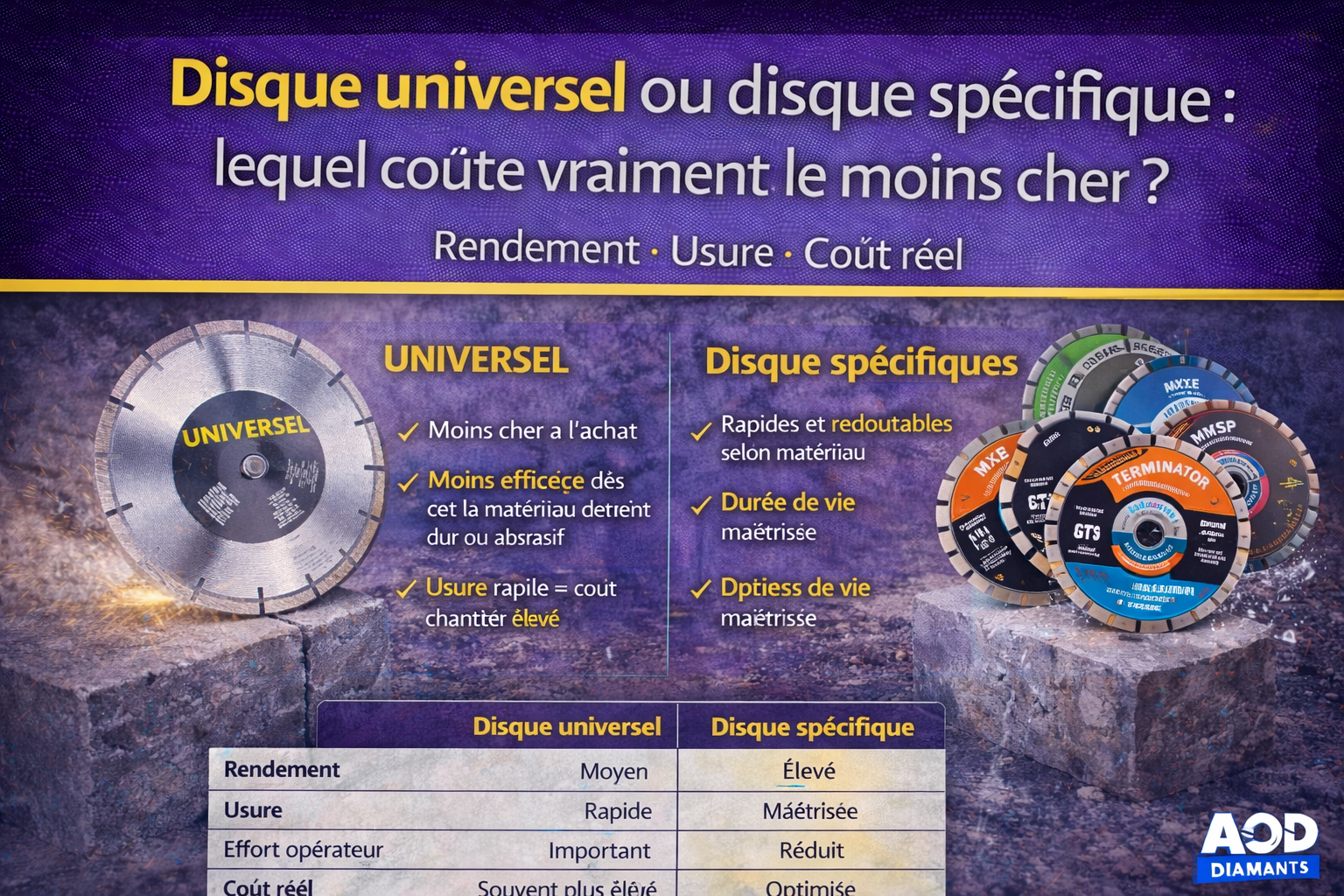 Disque universel ou disque spécifique : lequel coûte vraiment le moins cher ?