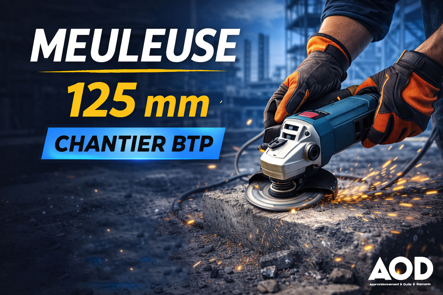 Meuleuse 125 mm : l’outil indispensable sur chantier BTP