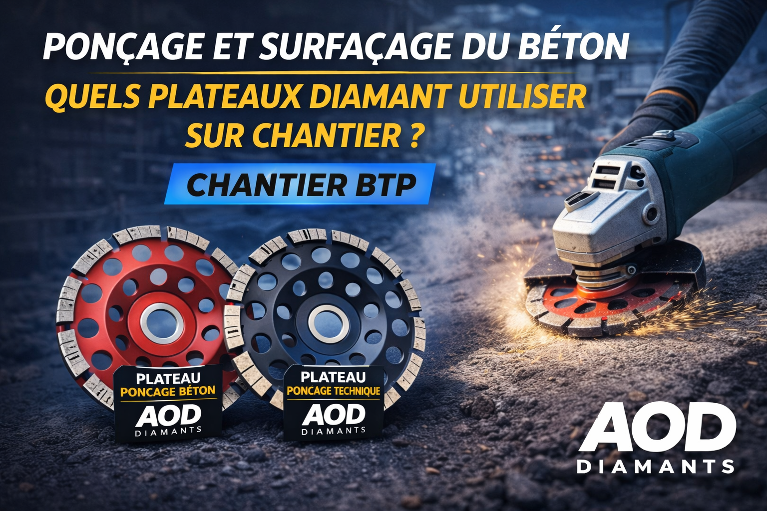 Ponçage & surfaçage béton : quels plateaux diamant utiliser ?