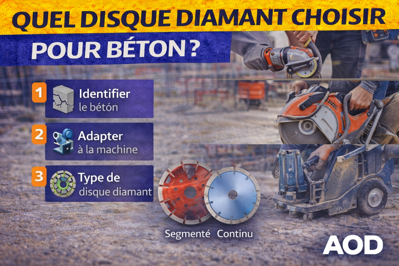 Quel disque diamant choisir pour béton ?