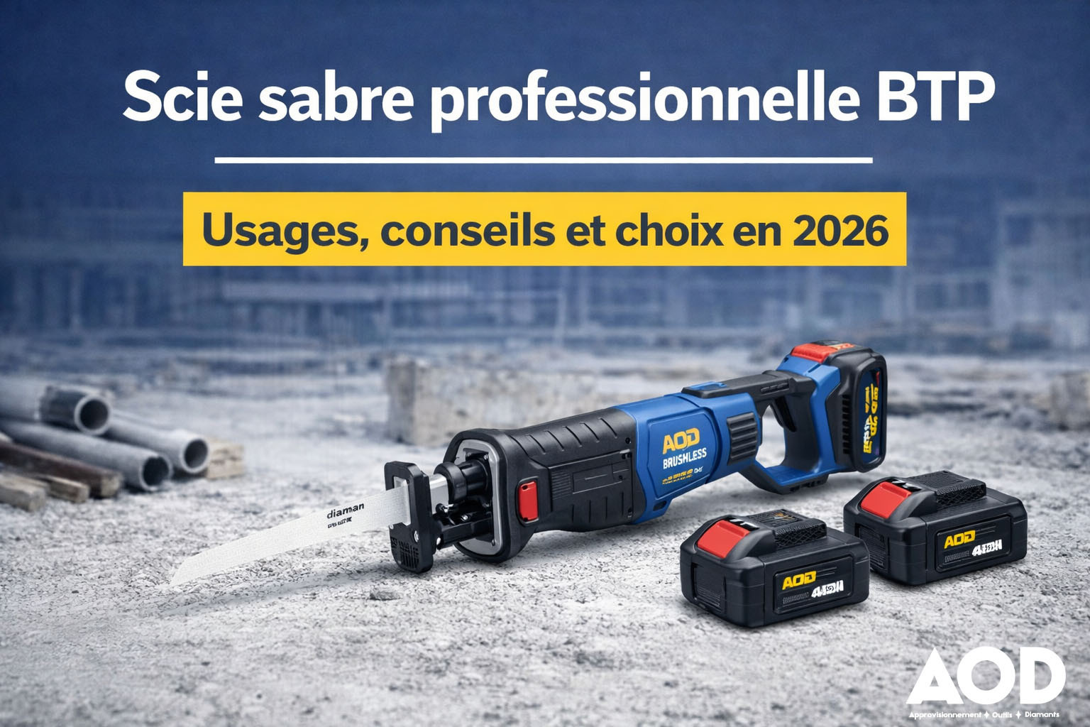 Scie sabre professionnelle BTP : usages, conseils et choix en 2026